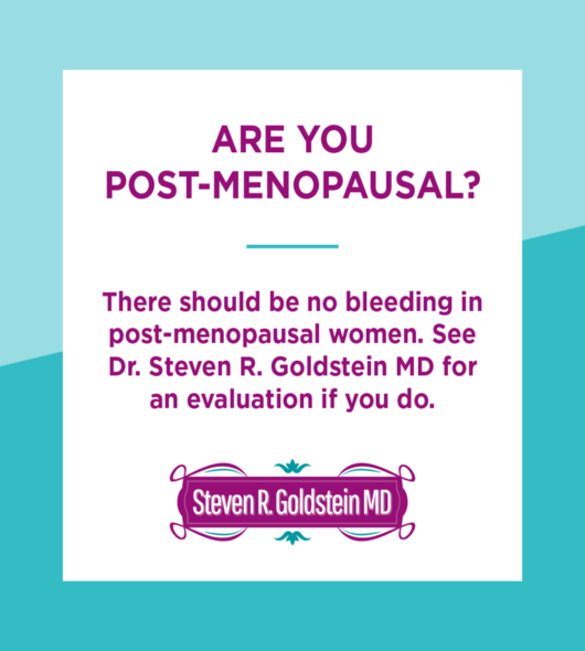 Menopause Specialist in NYC, no bleeding in post menopausal women.